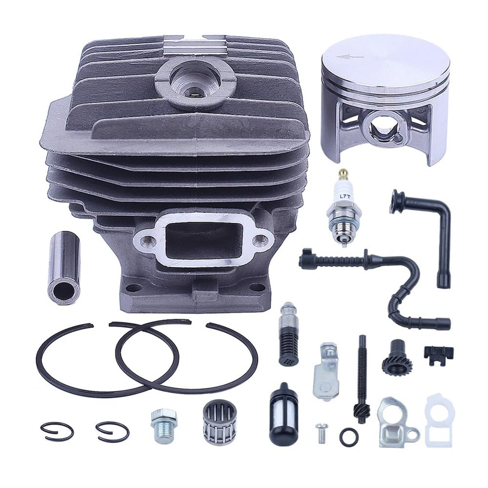 Kit de pistón de Cilindro de 52mm Apto for Stihl MS460 046 Filtro de Aceite Combustible ajustador de Cadena de Motosierra de 2 Tiempos Accesorios de Motor