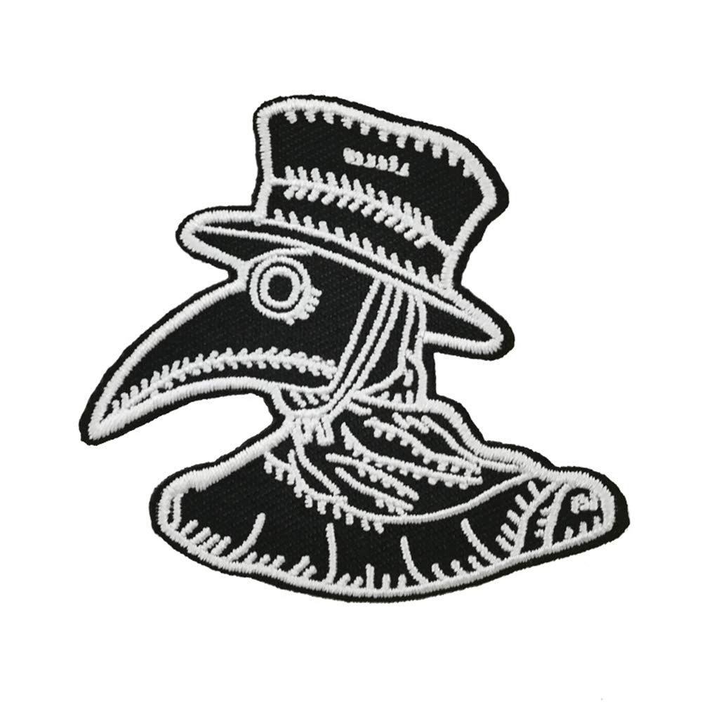 Doctor Schnabel Steampunk Plague Doctor's Mask Embroidered Iron on sew on Patch Emblem