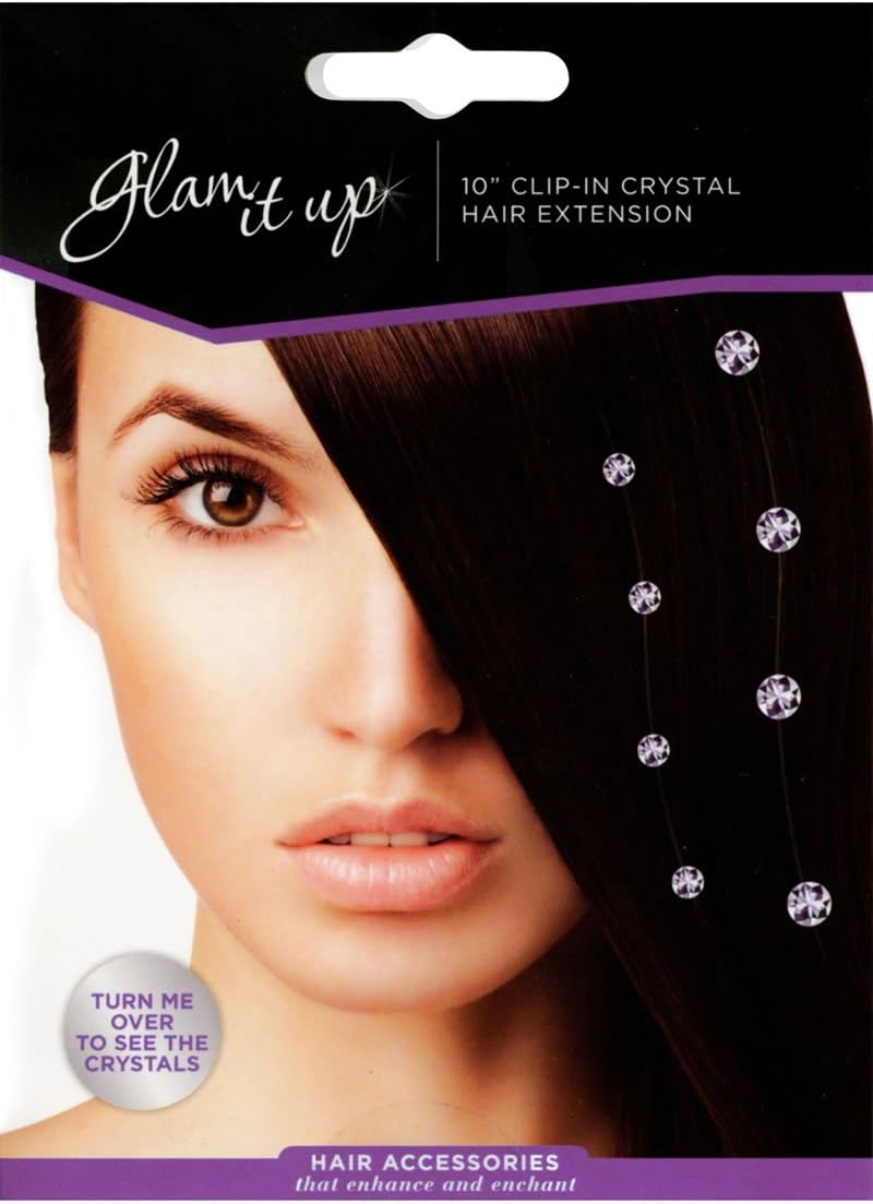 Pleasure Wigs Color Shock Glam it Up Crystal Hair Extension