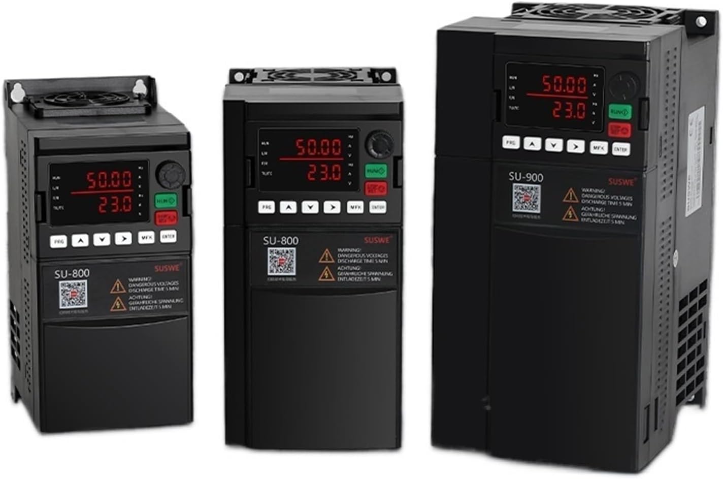 VFD 0.75-7.5KW Variable Frequency Drive Converter 220V 380V 3 Phase Output Frequency Inverter for Industrial Applications(2.2KW 380V)