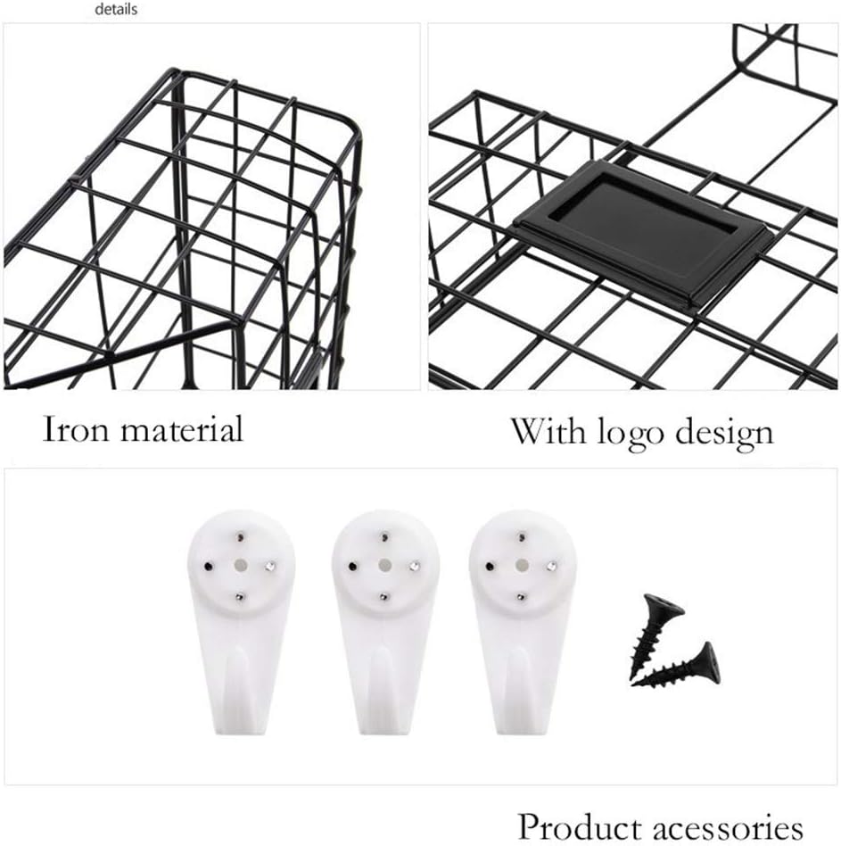 Magazine Rack Wall-Mounted Minimalist Newspaper Economy Magazine Double Display Storage Rack A4 Exhibition Stand (Color : White Size : One Size)