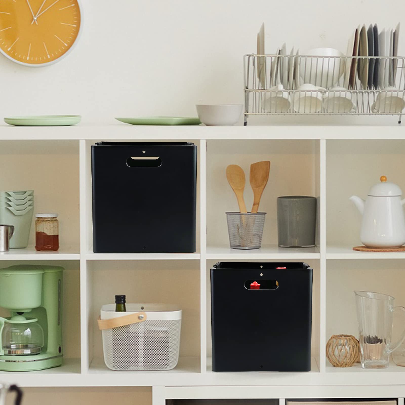 Snapklik.com : Morcte 4-Pack Collapsible Plastic Storage Cubes Organizer