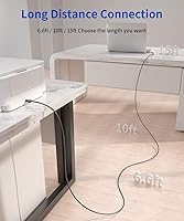 Vista 2 de JSAUX - Cable de impresora, cable de escáner USB tipo A macho a tipo B macho, USB 2.0, de alta velocidad, compatible con HP, Canon, Dell, Epson, Gris