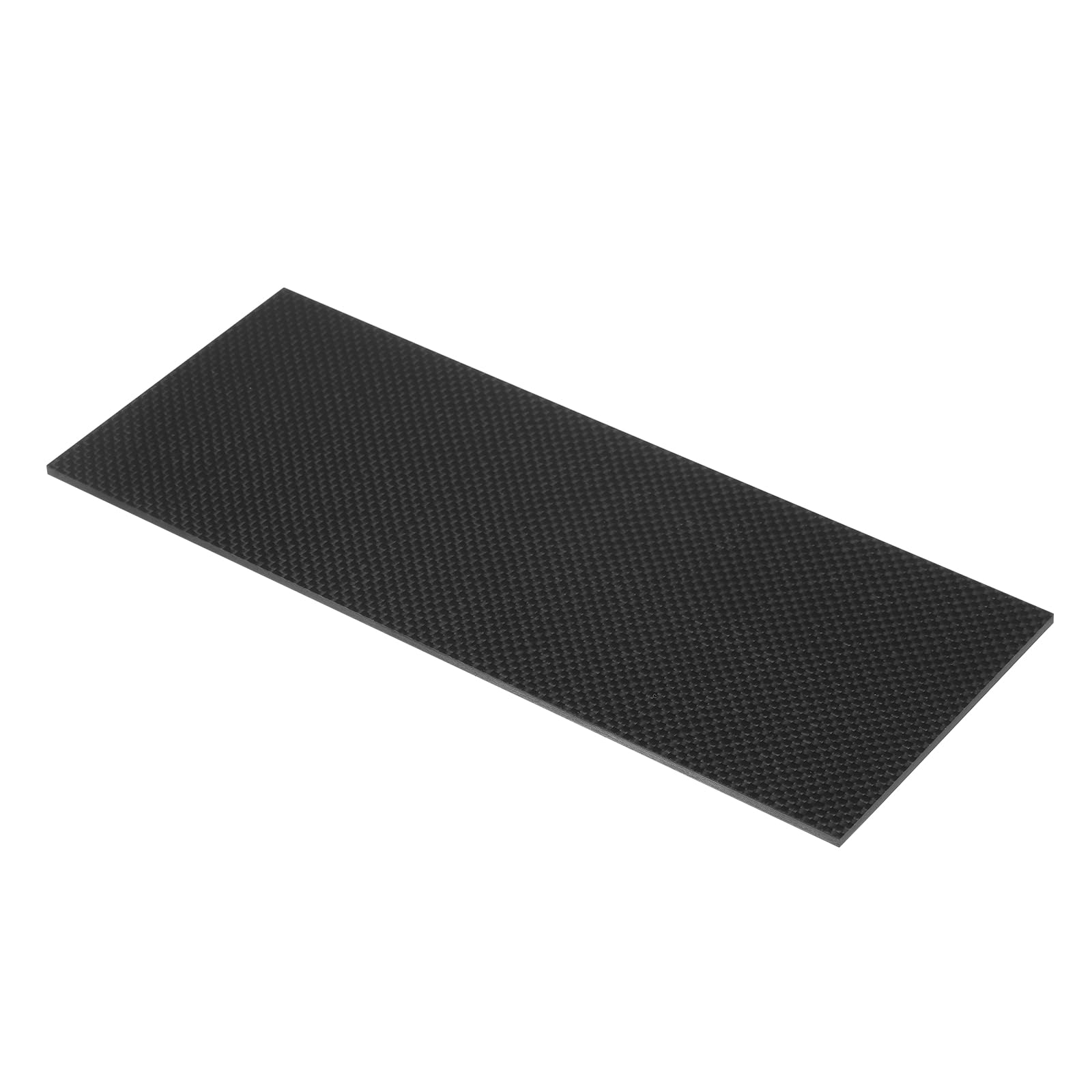 QUARKZMAN 1 Lámina de Fibra de Carbono de 250x100x3 mm, Superficie Brillante, Tira Plana de Fibra de Carbono Pultrusionada, Tejido Liso, para Cometas y Aviones RC