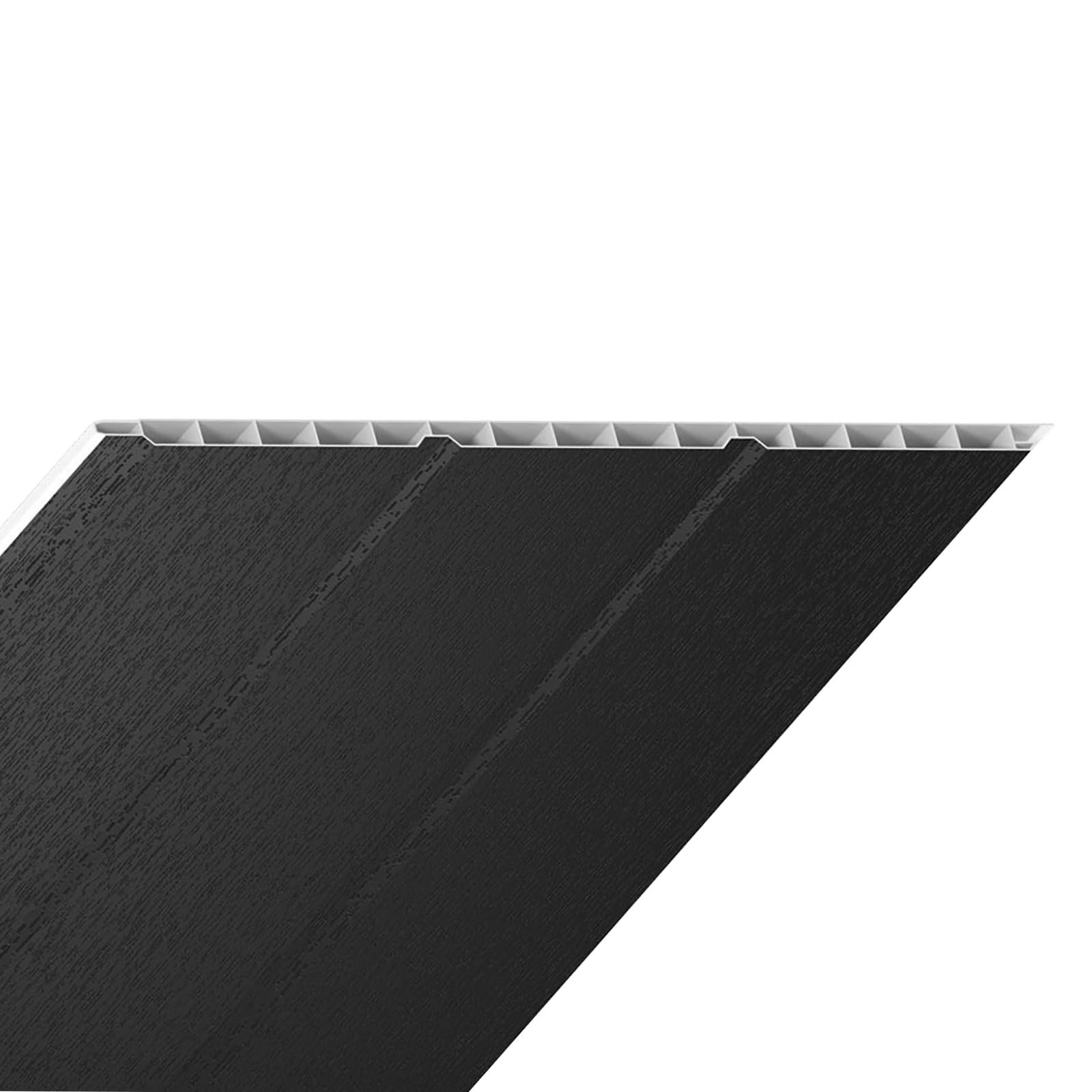 Truly Pvc Limited Black Ash Truly Pvc Hollow Soffit Board Upvc Tongue & Groove Panel (300Mm X 5M)