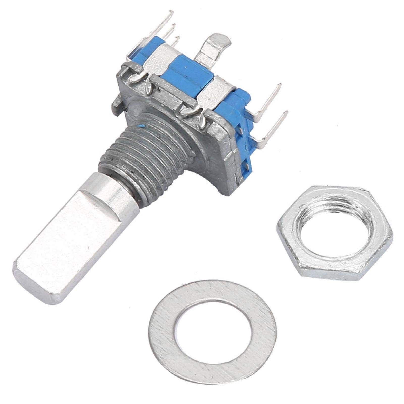 Rotary Encoder,EC11 Rotary Encoder Coding Switch Digital Potentiometer with Switch 5 Pin(10pcs)