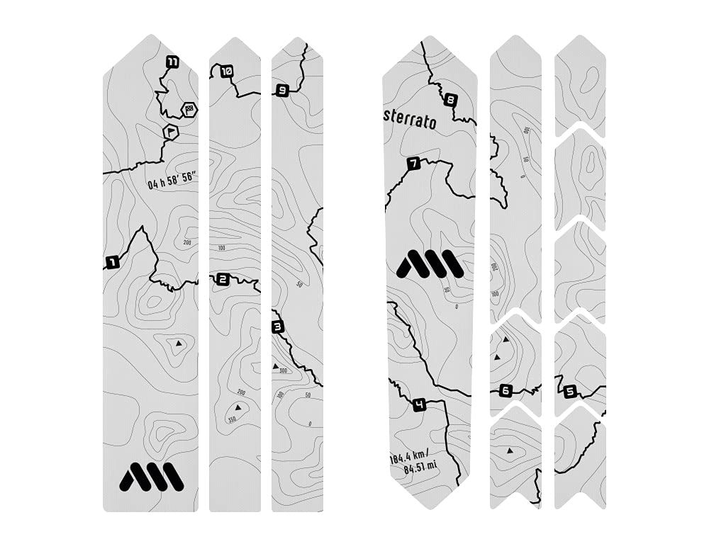 All Mountain Style Protection Cadre Vélo Route & Gravel - Film Transparent Mat 200μm - Kit Universel Anti-Rayures - Adhésif Résistant Vélo Carbone ou Alu