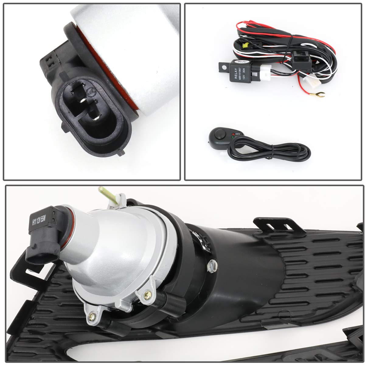 Amazon.com: DNA MOTORING FL-ZTL-271-CH Projector Fog Light With