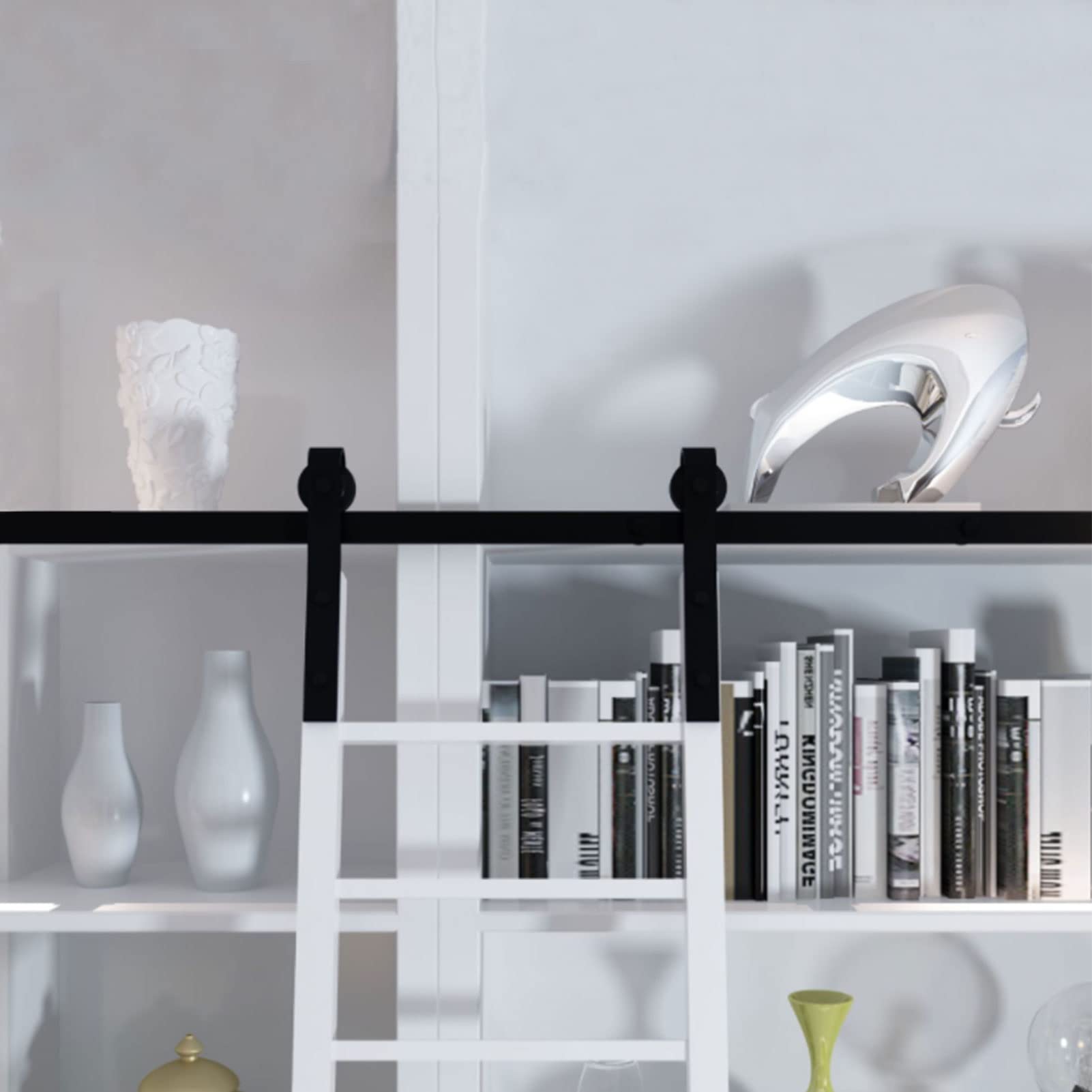 Rail d'échelle mobile à tube plat MiroDo pour optimiser les grands volumes de votre maison