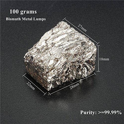 EsportsMJJ 100G di Elevata Purezza 4N 99,99% Bismuto Bi Metal Grumi Block Lab Grade Accessorio