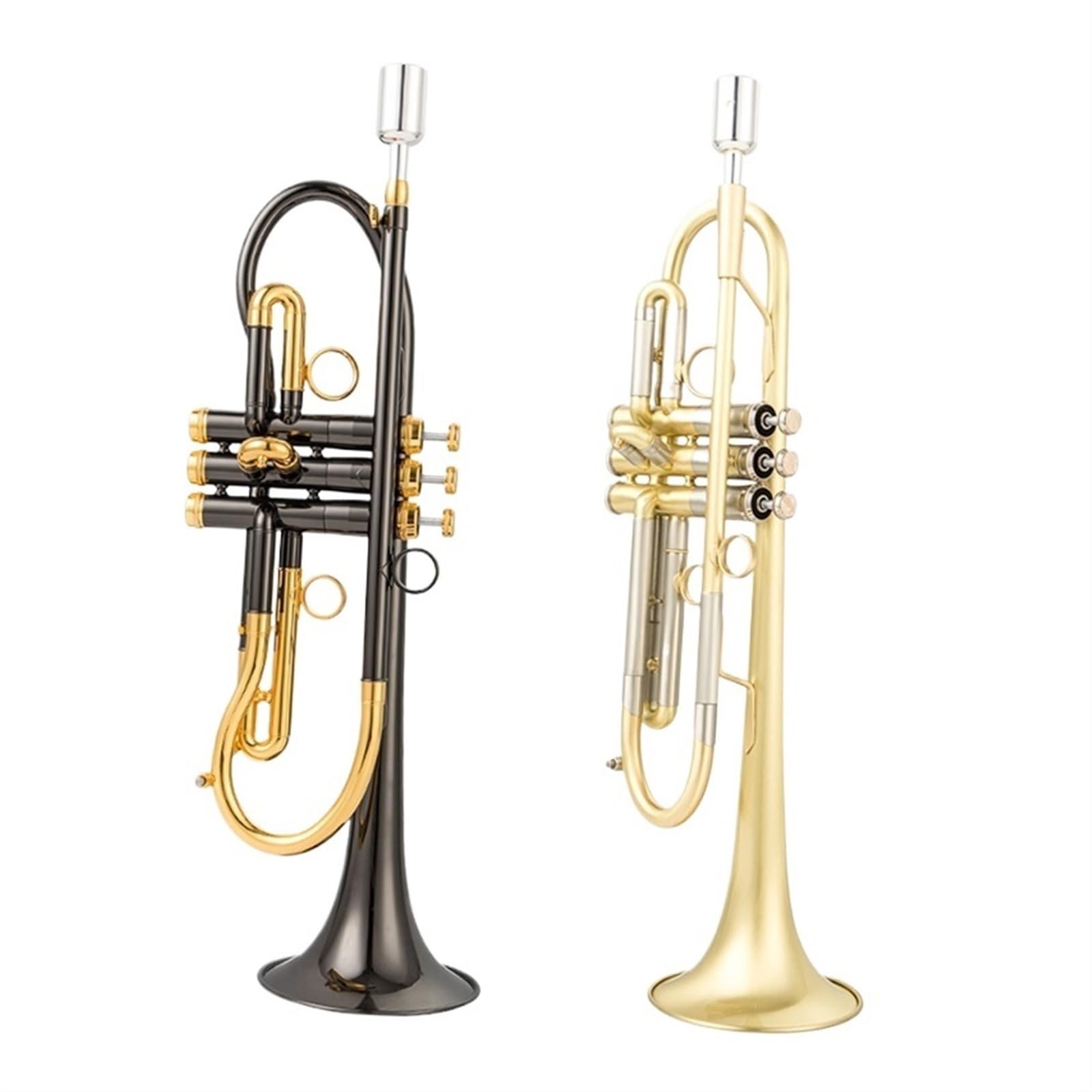 Tromba Standard Per Principianti Strumento A Fiato Professionale Per Principianti Tromba In Si Bemolle Placcato Argento(E)