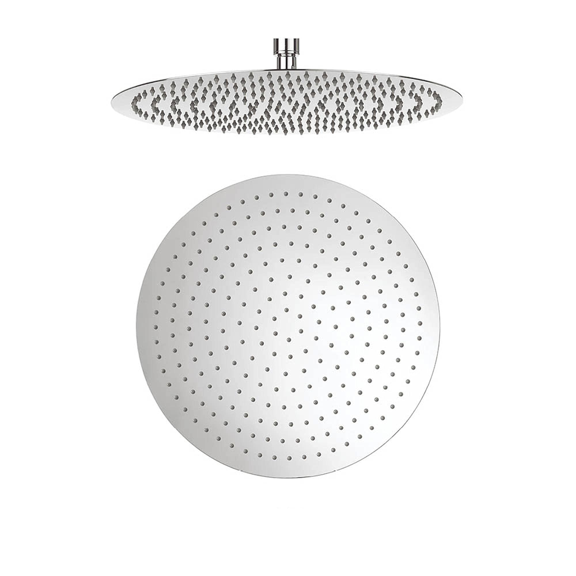 Enki Chrome R29, Round Ultra Slim Shower Head Stainless Steel 400Mm