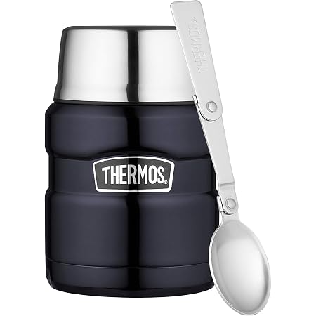 Thermos Stainless King 710 Ml Bleu Métallisé – Isotherme Acier Inoxydable 14h Chaud / 24h Froid