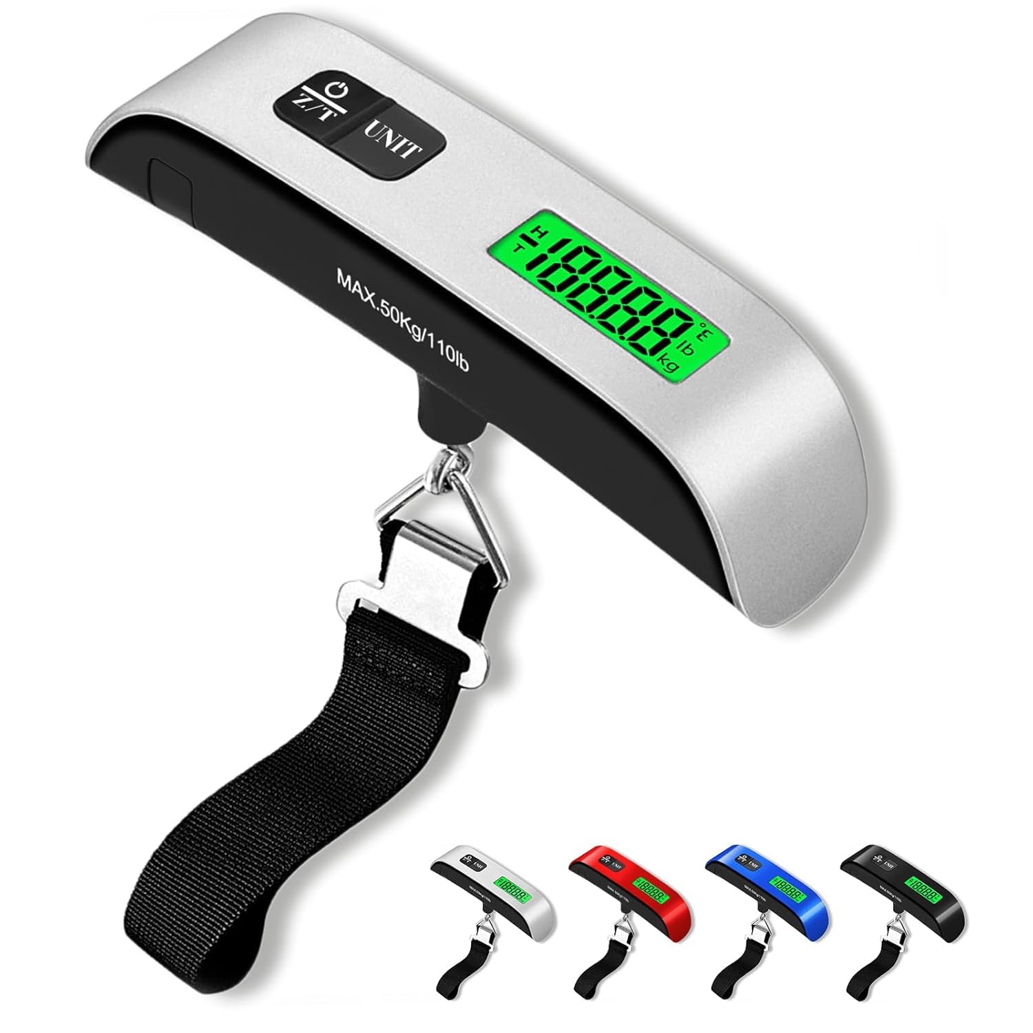 Digital Luggage Weighing Scale 50kg Capacity | Portable Stainless Steel Travel Weight Machine | High Precision Sensor, LCD Display, Kg/Lb Converter for Bags & Suitcases-image-47