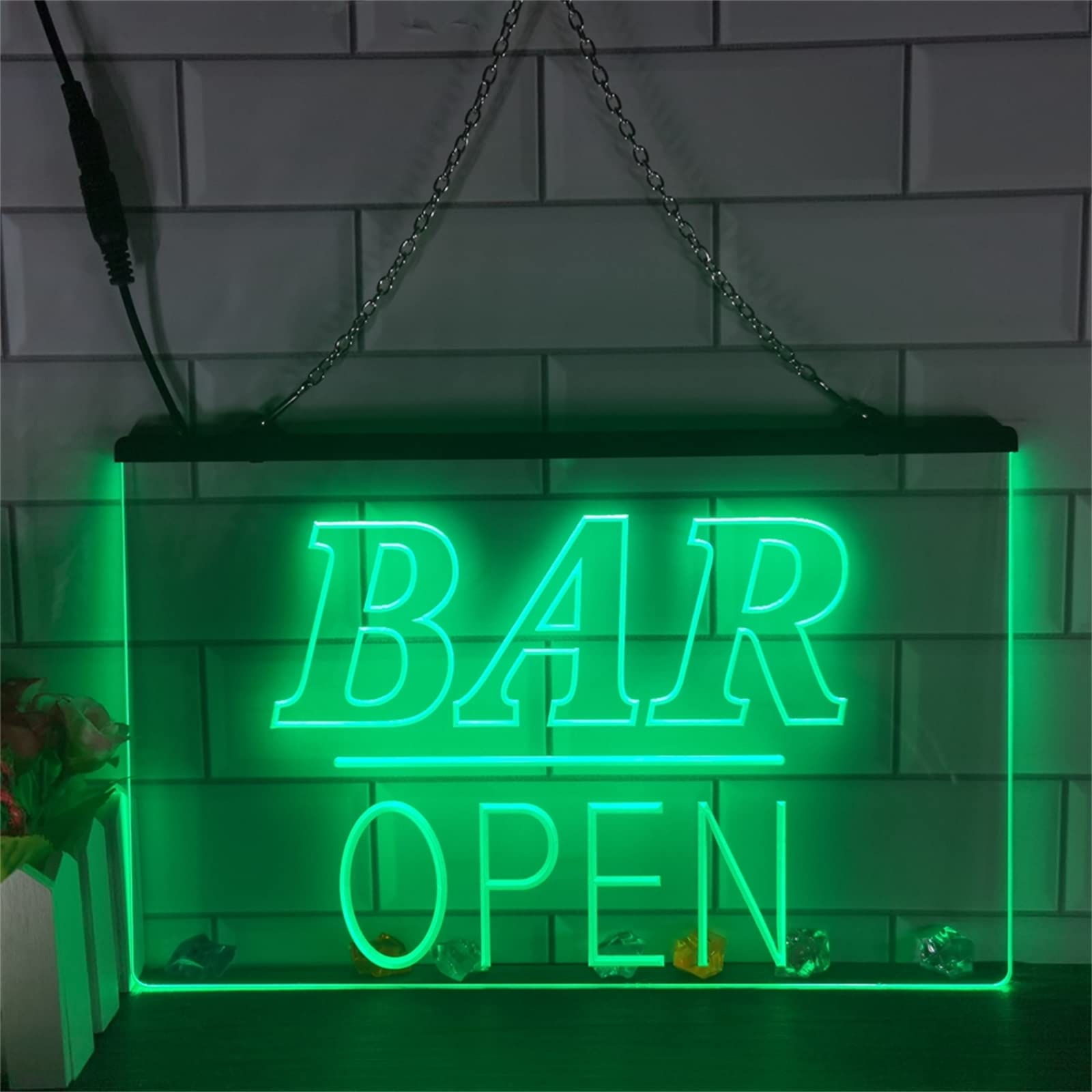 Insegna Luminosa Bar Open Al LED - Luci Neon USB Per Bar, Camera, Feste - Foto 7
