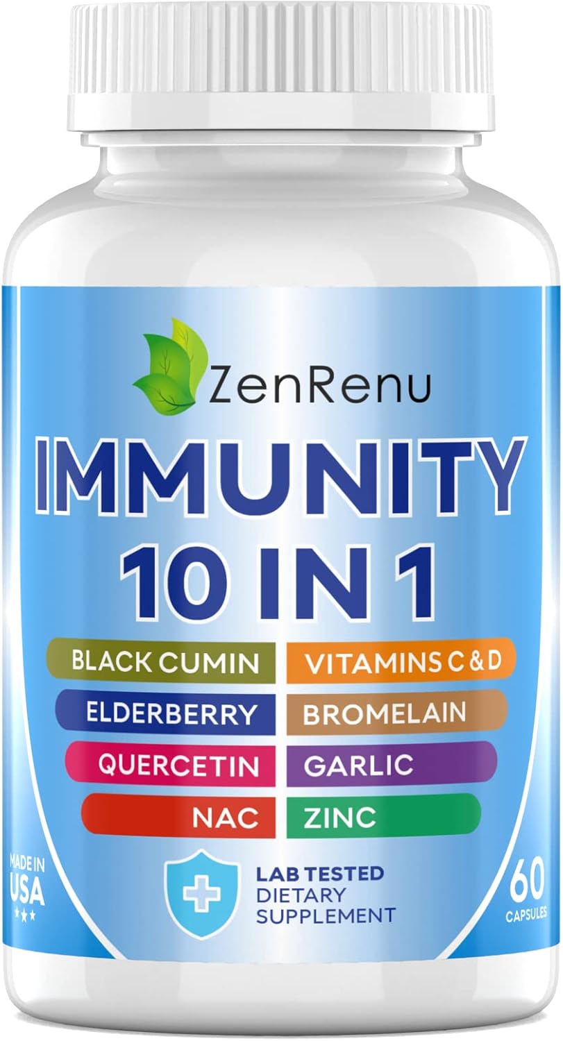 Zenrenu Quercetin, Zinc, NAC, Elderberry, Black Cumin