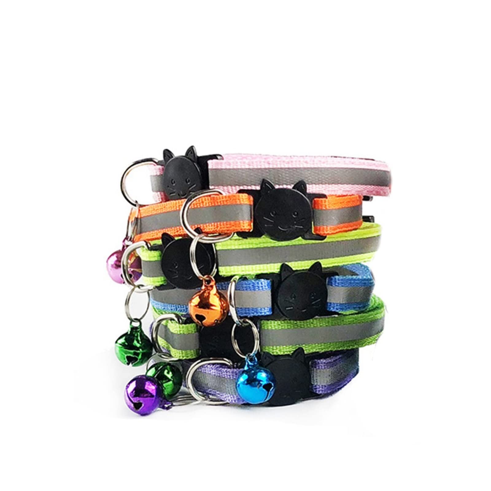 100 Uds. Collares Ajustables para Perros y Gatos con cascabeles, Collares para Mascotas, Collares Personalizados para Gatos y Perros, Suministros para Mascotas,D