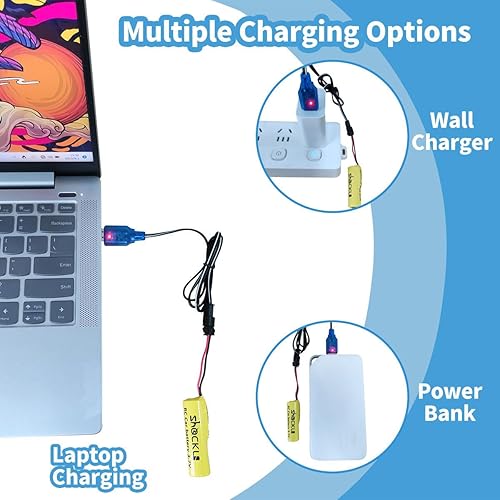 Miniatura 4 de Shockli Cargador de batería Lipo RC de 3.7 V, cable de carga USB para mini batería de auto RC y camión de control remoto 3.7 V batería de iones de