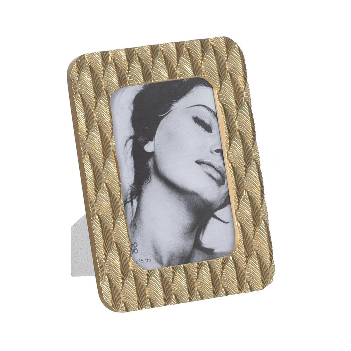BigBuy Home Gold Picture Frame Polyresin Leaves 15.5 x 1.5 x 20.5 cm