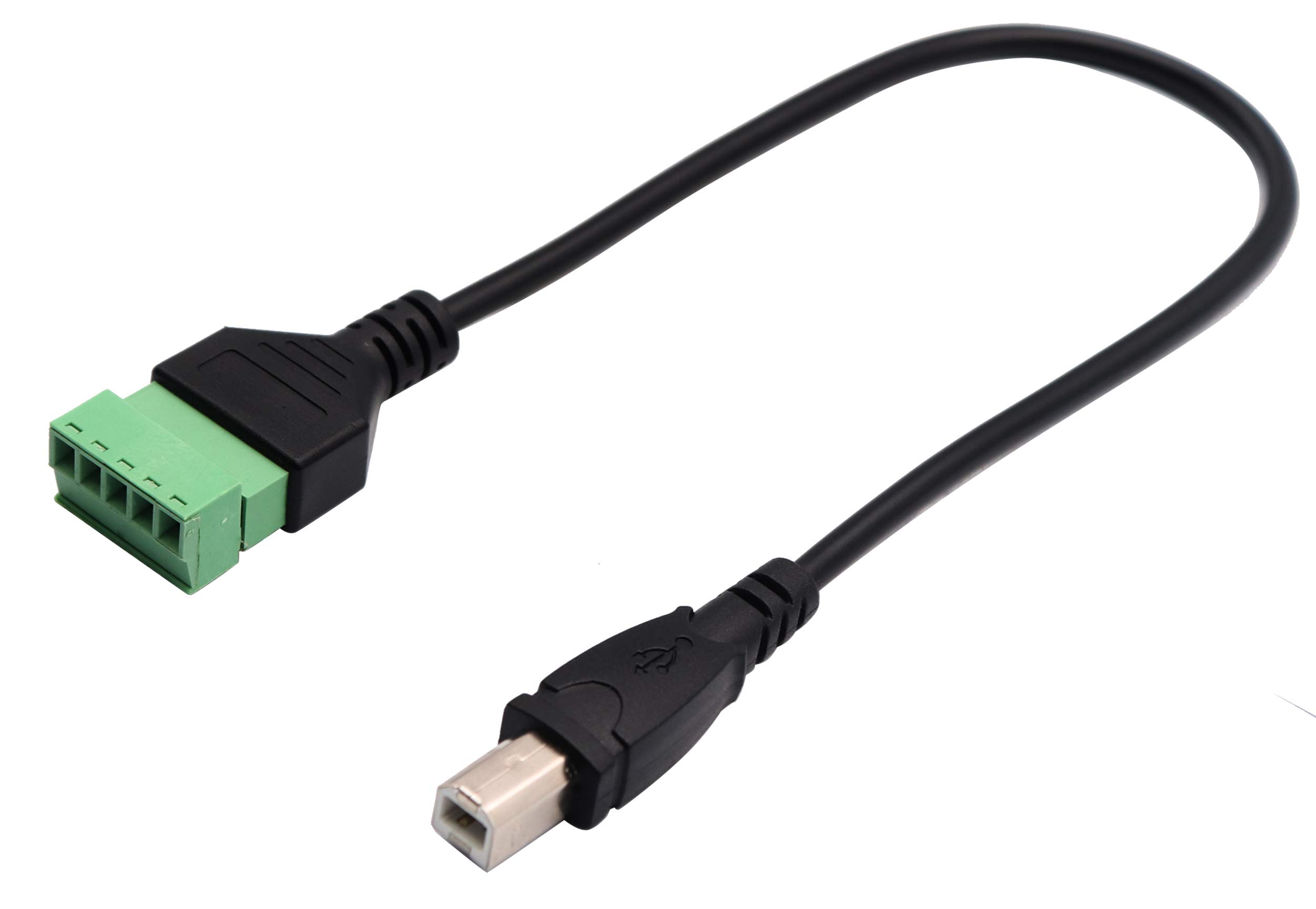 Terminal Block USB 2-Pack USB 2.0 Type B To Screw Terminal Cables ...