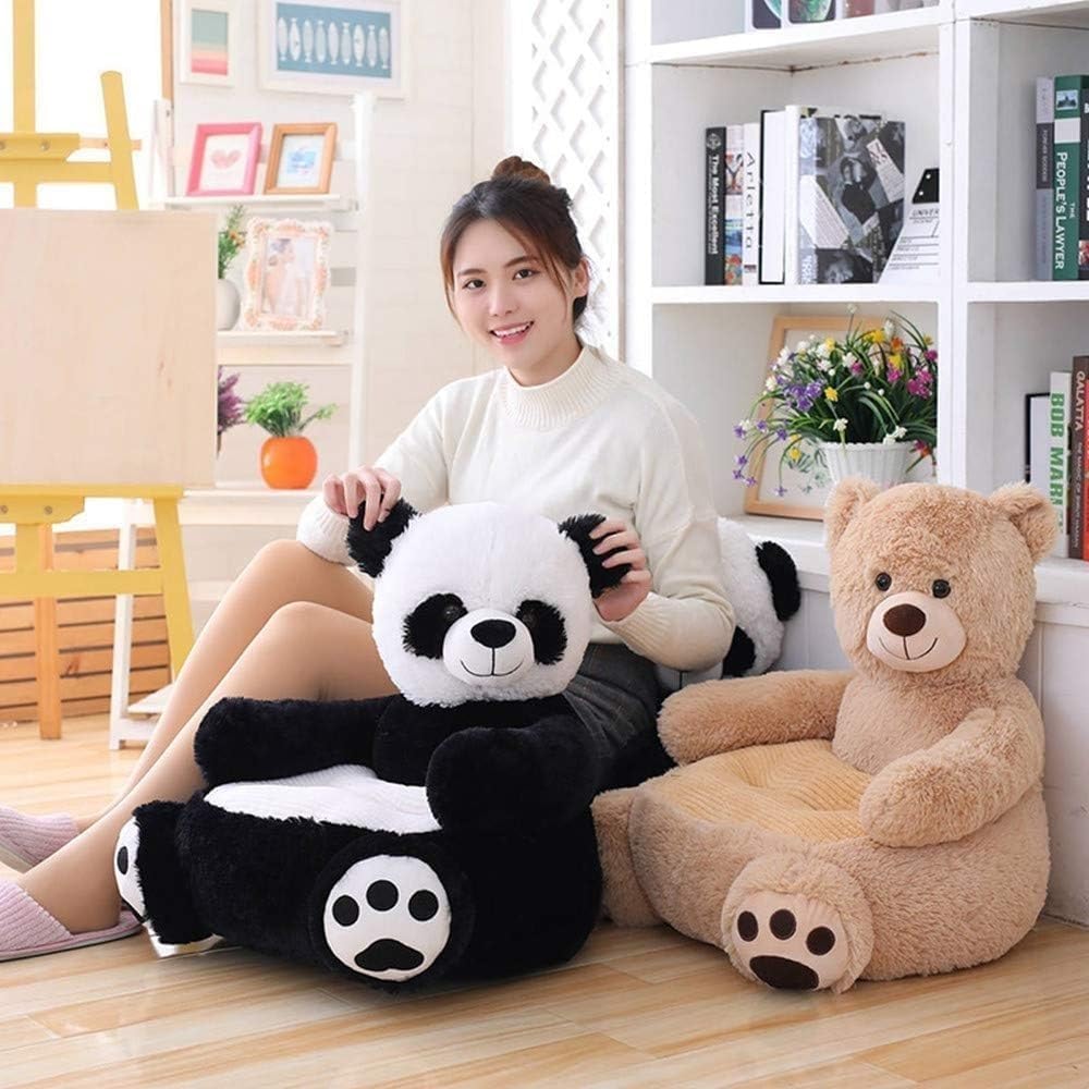 Cute Sofa Seat Duck Chair Bean Bag Chair Seat Chairs Sofa with Armrest Animals Shaped Seat Cushion Comfortable Teddy Bear Cushion for Home Bedroom Decoration(Yellow-Duck)