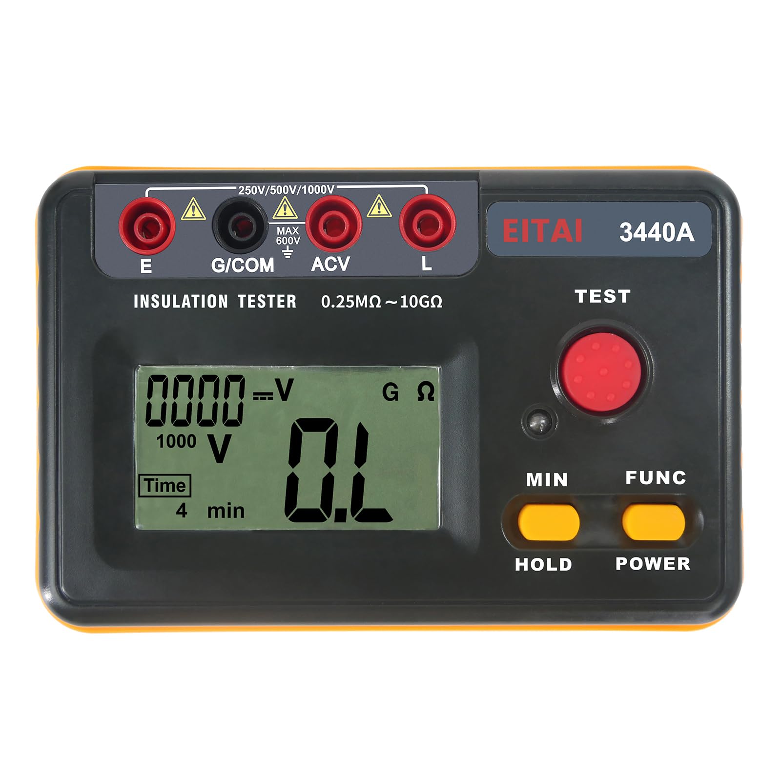 Amazon | EITAI3440A デジタル絶縁抵抗計、メガー、250V / 500V
