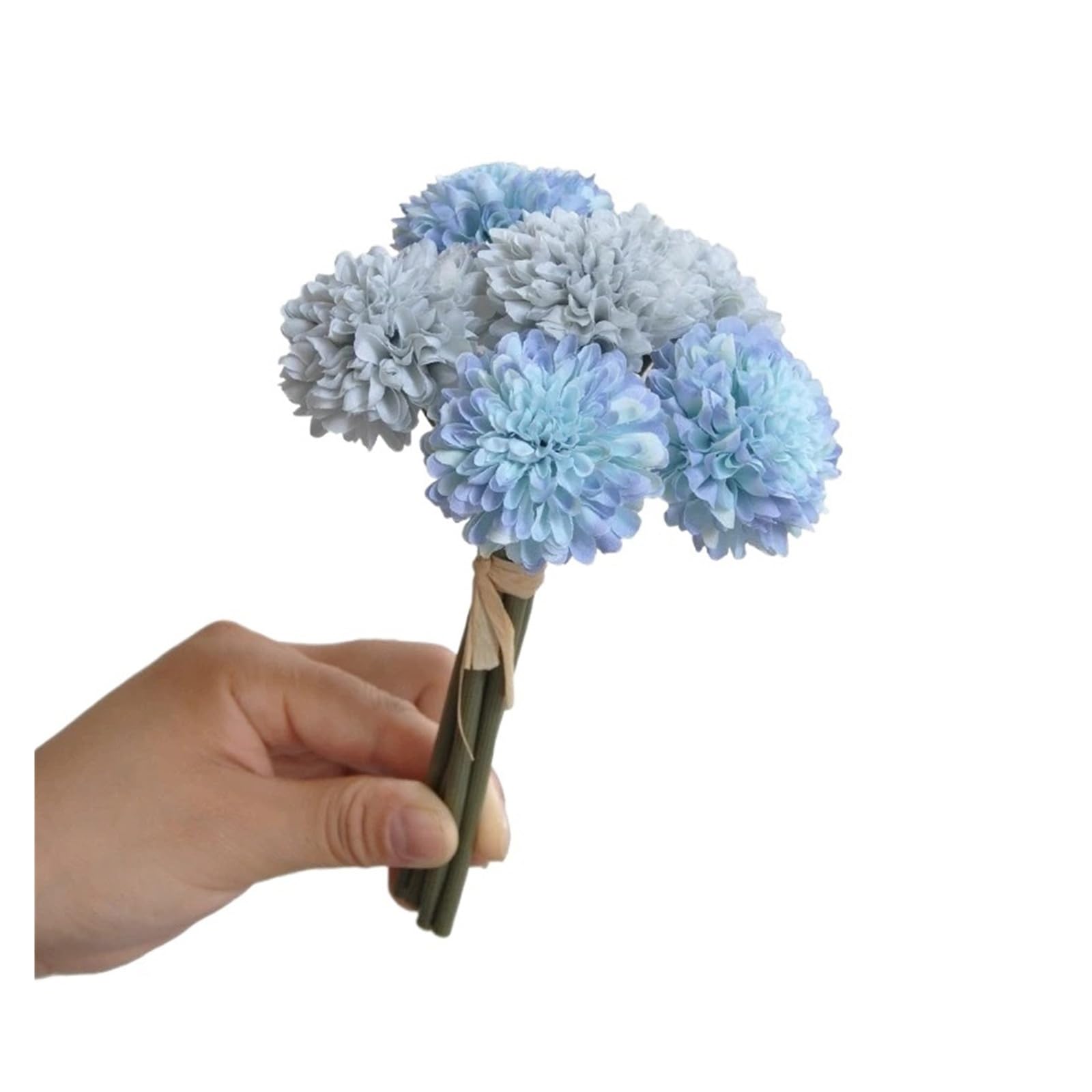 HamPaesk 6pcs Simulation Flower Artificial Auditorium Decoration(Gray blue)