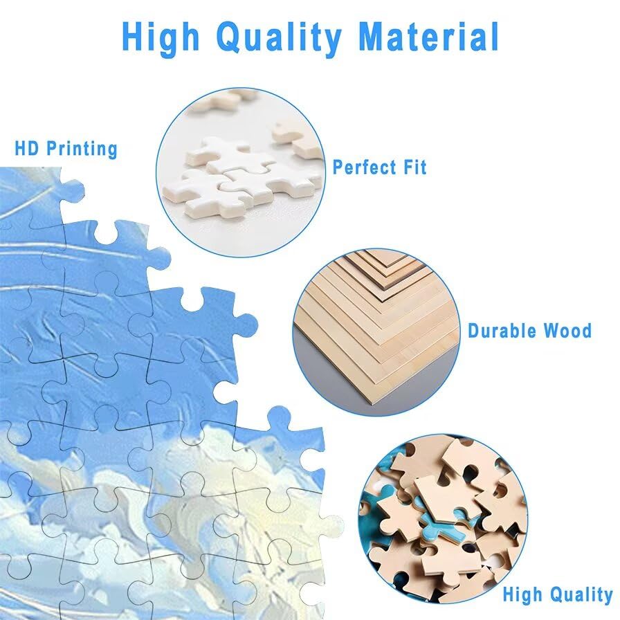 Puzzle 3000 Pièces Chat, Puzzle 3000 Pièces pour Adultes et Enfants à Partir de 14 Ans, Mignon Puzzles Bois avec Une Boîte d'Emballage Exquise, Puzzles pour Décoration Murale, Idee Cadeau Femme, -5530