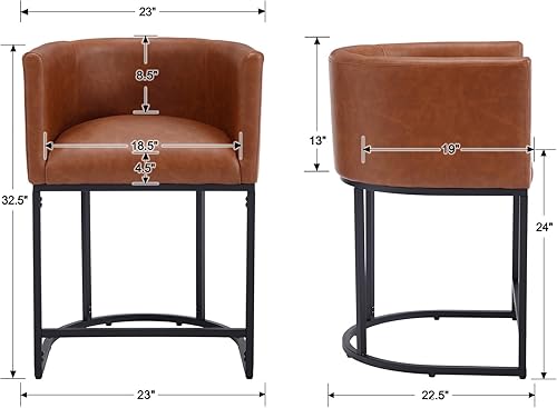 Miniatura 9 de Taburete de bar contemporáneo de lino crema, taburete de bar de tela tapizada de 29 pulgadas, taburete de bar de cocina, taburete de isla con base