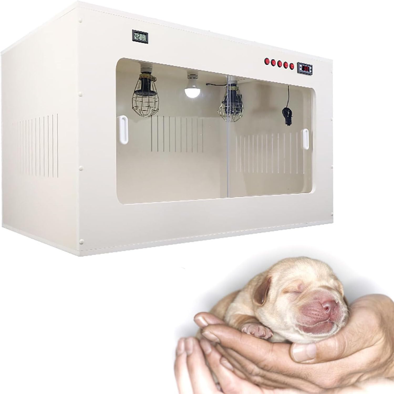 DPLXQPP Puppy and Cat Incubator 80 * 50 * 50cm,Puppy Incubator,Puppy and Cat Incubator,Large Dog Pet Care,Smart Constant Temperature,220V