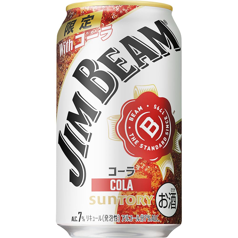 Amazon.co.jp: Jim Beam With Cola 11.8 fl oz (350 ml) x 24 Bottles