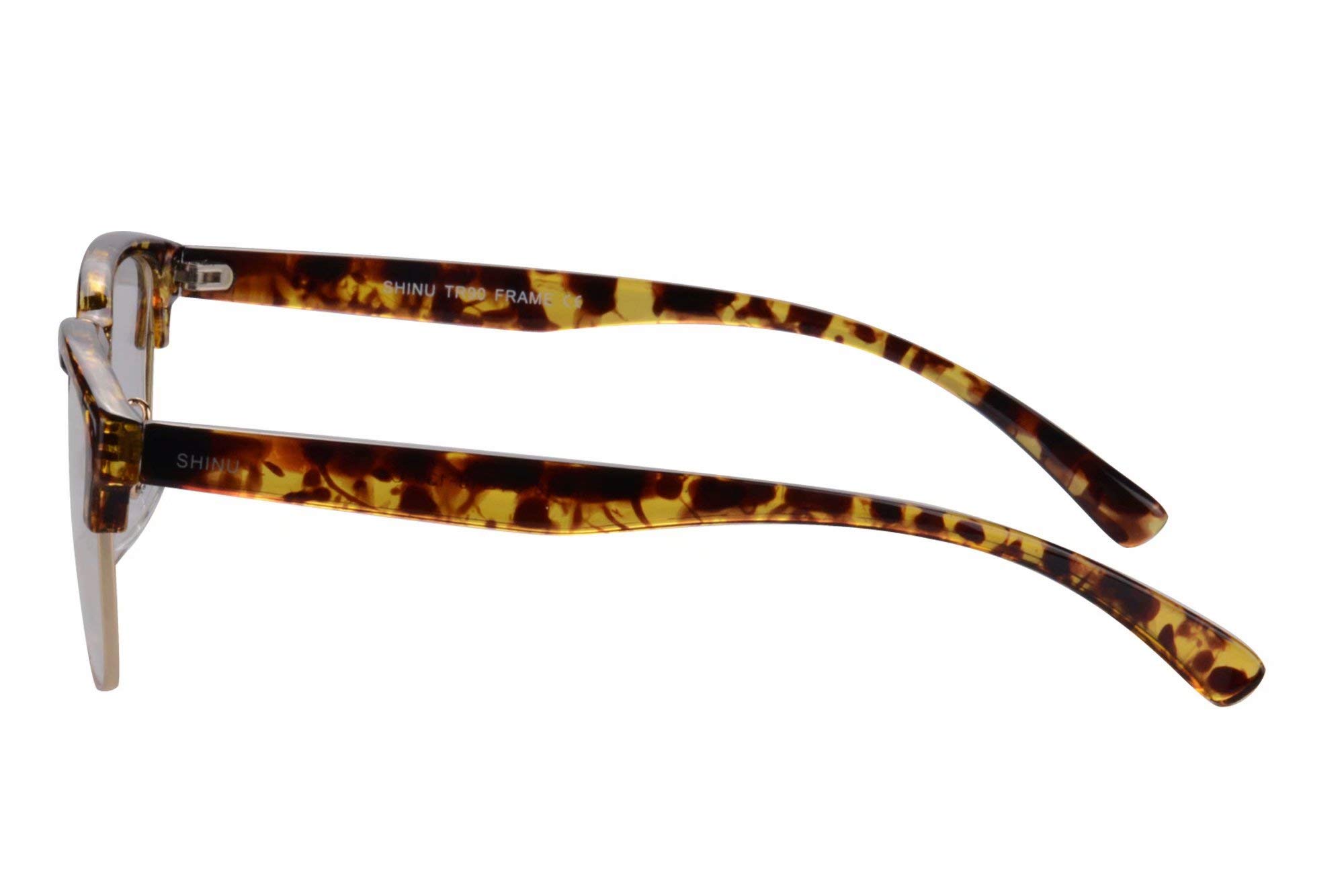 SHINU Progresywne wieloogniskowe okulary do czytania męskie TR90 ramka wieloogniskowe czytniki wieloogniskowe wieloogniskowe okulary bez linii - HJF018