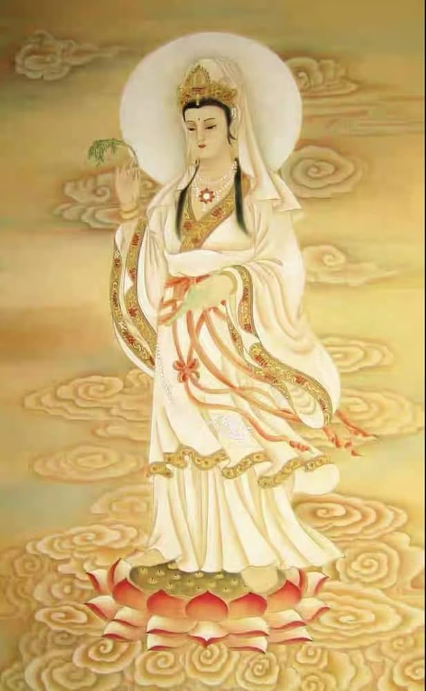 Amazon | 5Dダイヤモンド塗装キット観音菩薩の肖像画人気