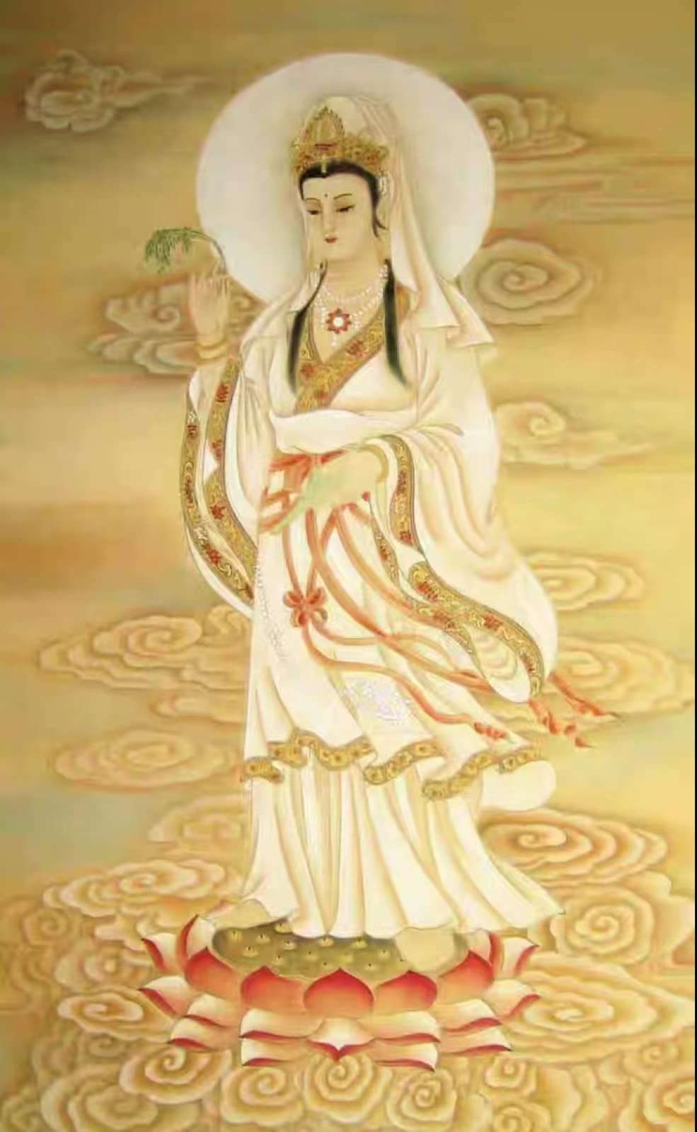 Amazon | Weiniuniu刺繍クロスステッチキット観音菩薩の肖像画