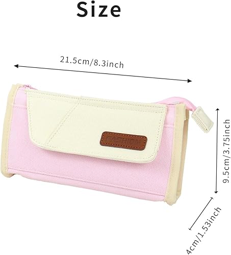 Miniatura 3 de Gaogical Estuche estético de gran capacidad para lápices, estuche para estudiantes, niños, adolescentes, de regreso a clases, suministros de oficina