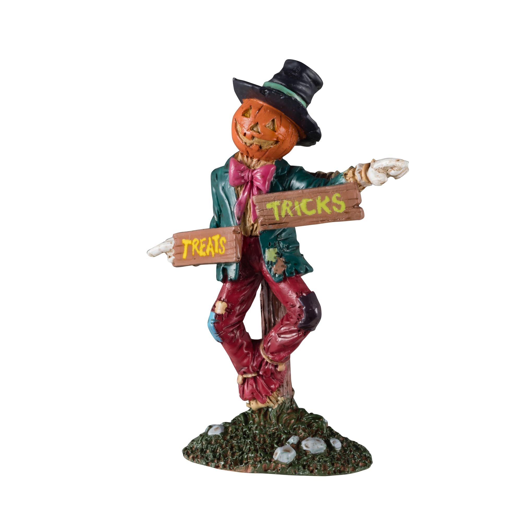 Lemax Resin Spooky Town Scarecrow Signpost #44312