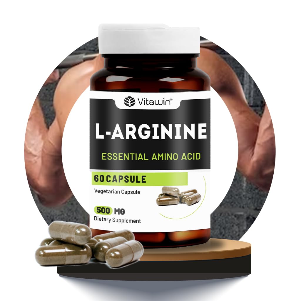 L-ARGININE Capsules For Maximum Strength || Boost Energy || Muscle Pump || Recovery || Muscle Building & Endurance || 60 Capsules