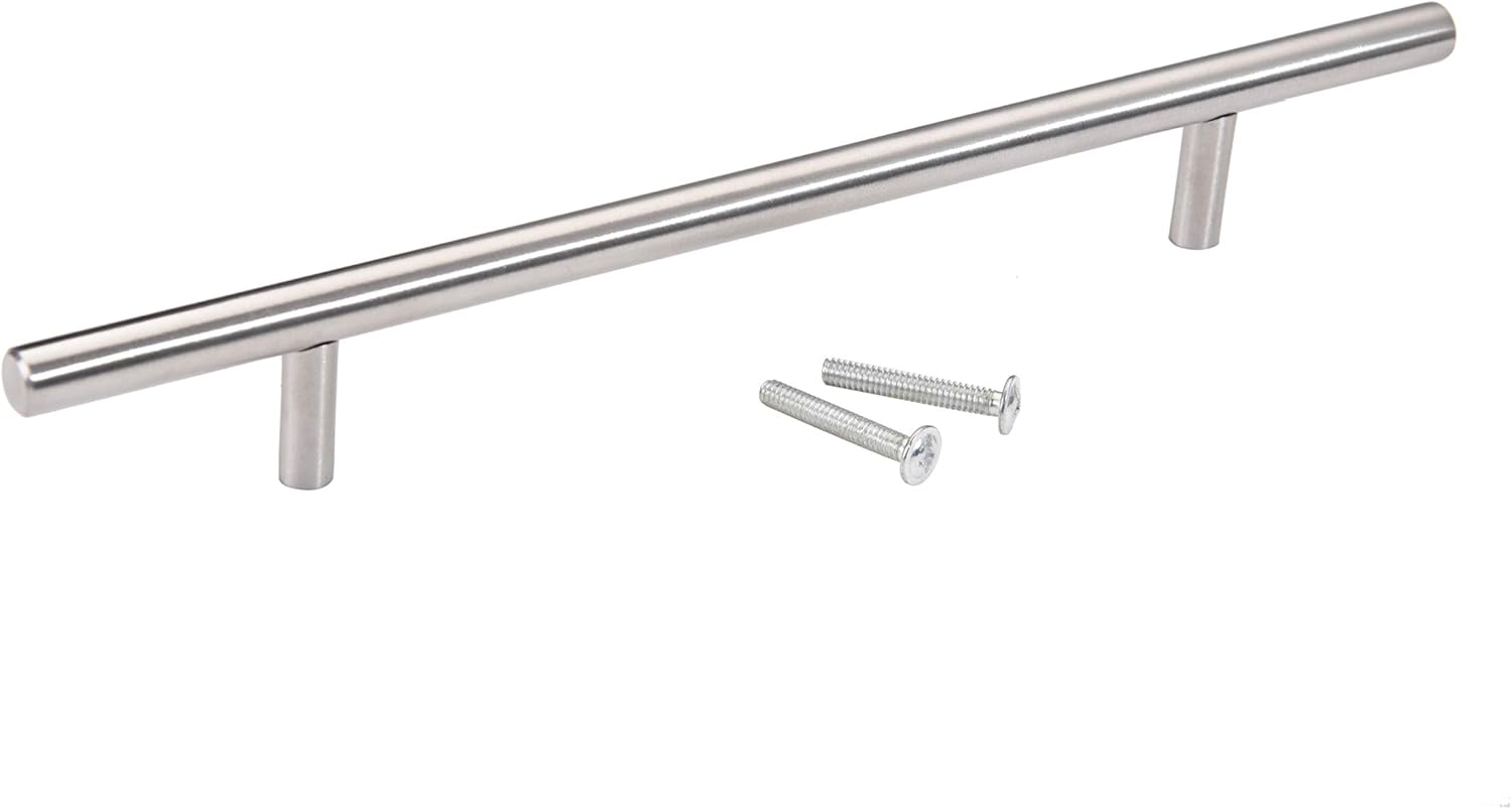 Stainless Steel T Bar Kitchen Cabinet Hardware Pulls Handles Knobs 2" - 24"