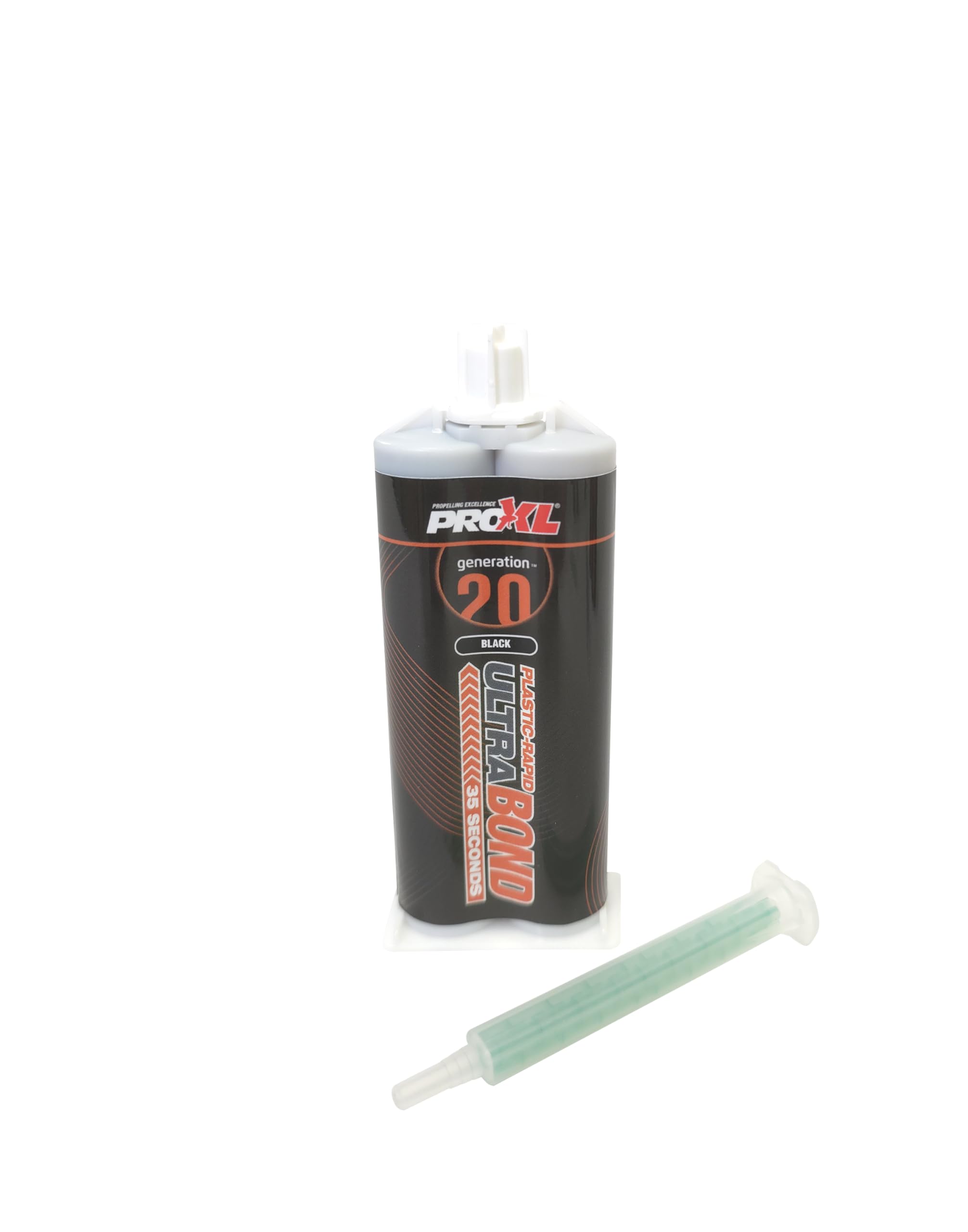 ProXL PU Repair (Rapid), Black | 2K Urethane Adhesive with Ultra Fast 30-Sec Gel Drying Time | Ideal for Bonding & Holding Automotive Parts Together | Easy & Quick Repairs | Suits Plastic & Metal