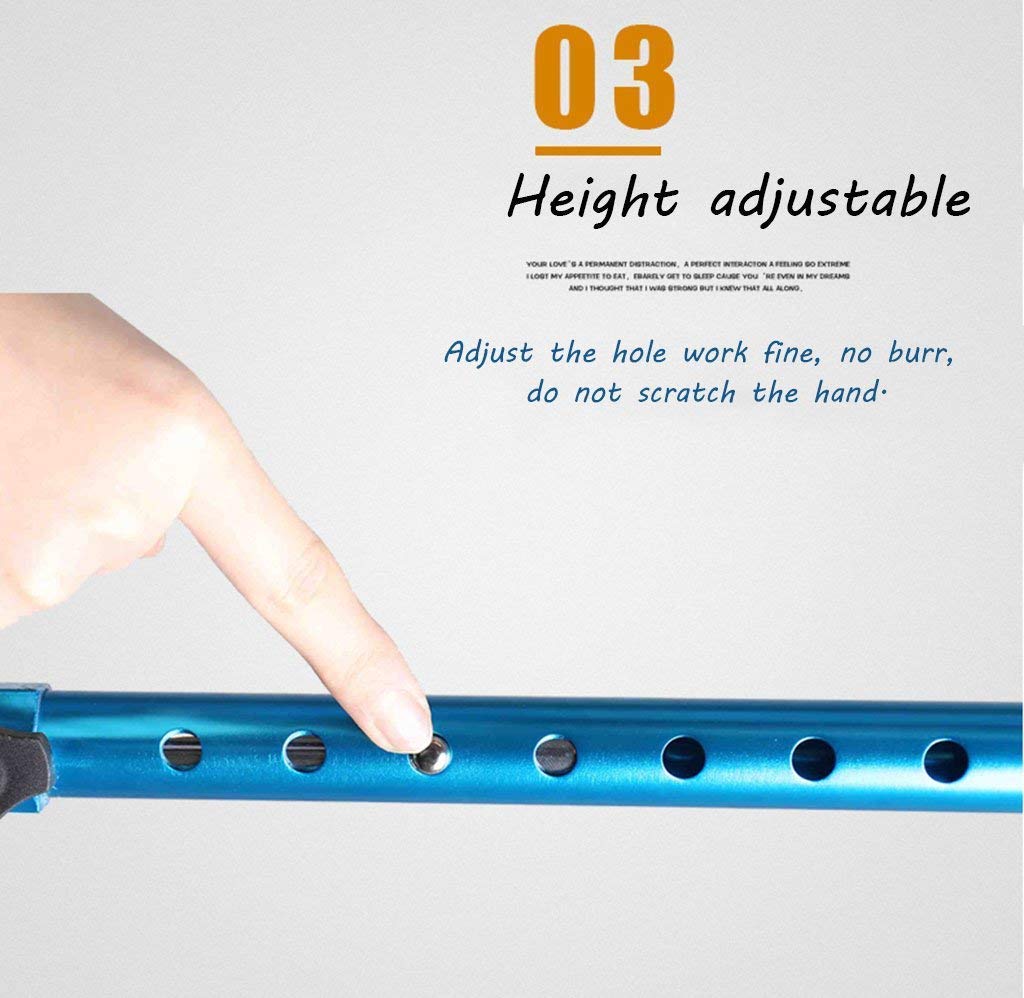 Bastone da passeggio/bastone, assistito per alzarsi a quattro zampe regolabile 78-95,5 cm impugnatura morbida leggera per anziani/donne/uomini lega di alluminio 1,2 kg carico 130 kg, stampelle Times