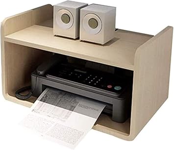 Printer Desktop Stands Wood Printer Rack Desktop Storage Shelf Bookshelf For Home & Office Printer Organizer
