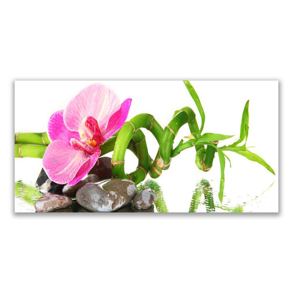 Toile imprimée fleurs Tulup pour instaurer une ambiance zen 140x70