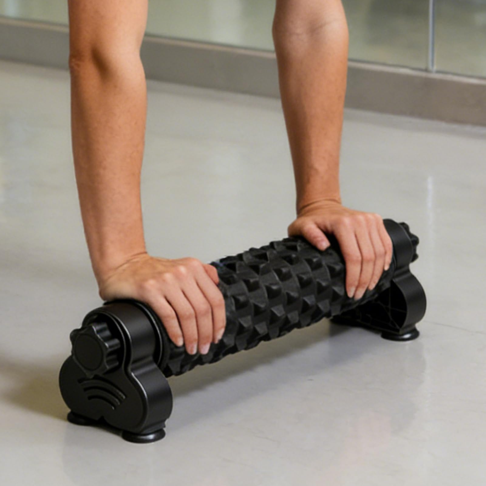 Rullo di Schiuma per Gambe Stretching Muscolare Profondo con | Rullo in Schiuma con Supporto per Atleti Per Palestra Studio Yoga Pilates Fitness Allenamento Recupero