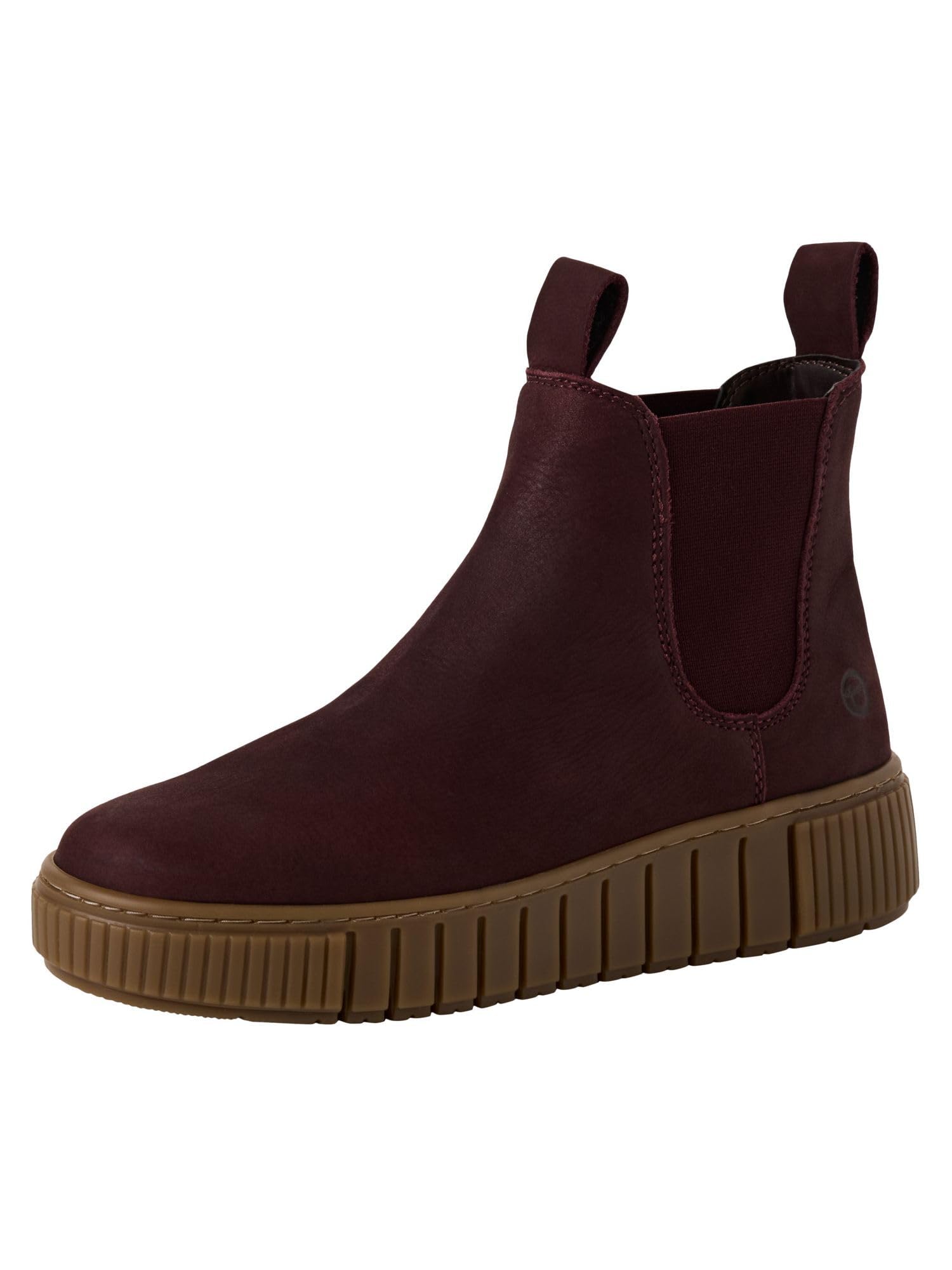Tamaris Women's Chelsea Boots 1-25403-43, bordeaux, 7.5 UK