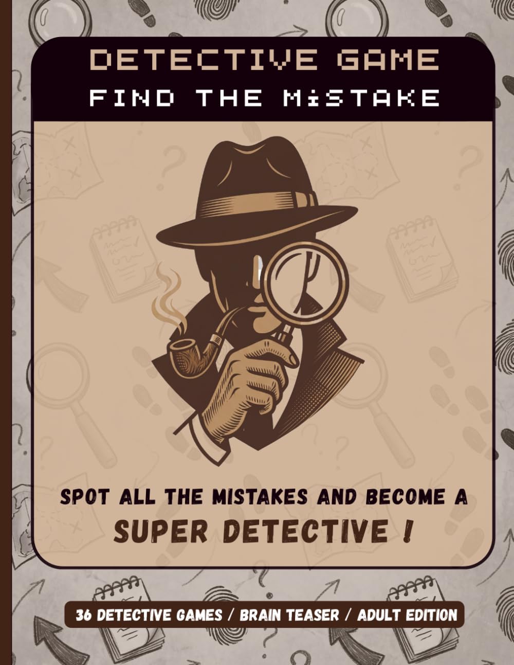 Detective Game - Find the mistake: Unmask the A.I. - Adult Edition | Fun Visual Brain Teasers and Observation Challenges to Train Your Mind and Detective Skills