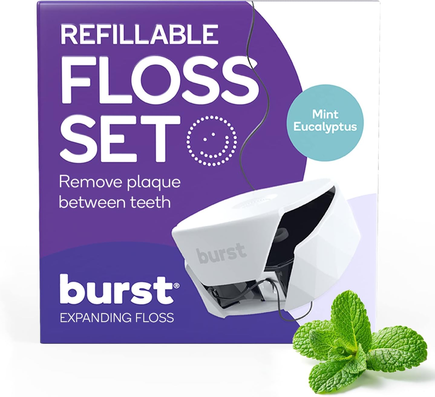 BURST Refillable Dental Floss Dispenser Set Mint Ubuy Nepal