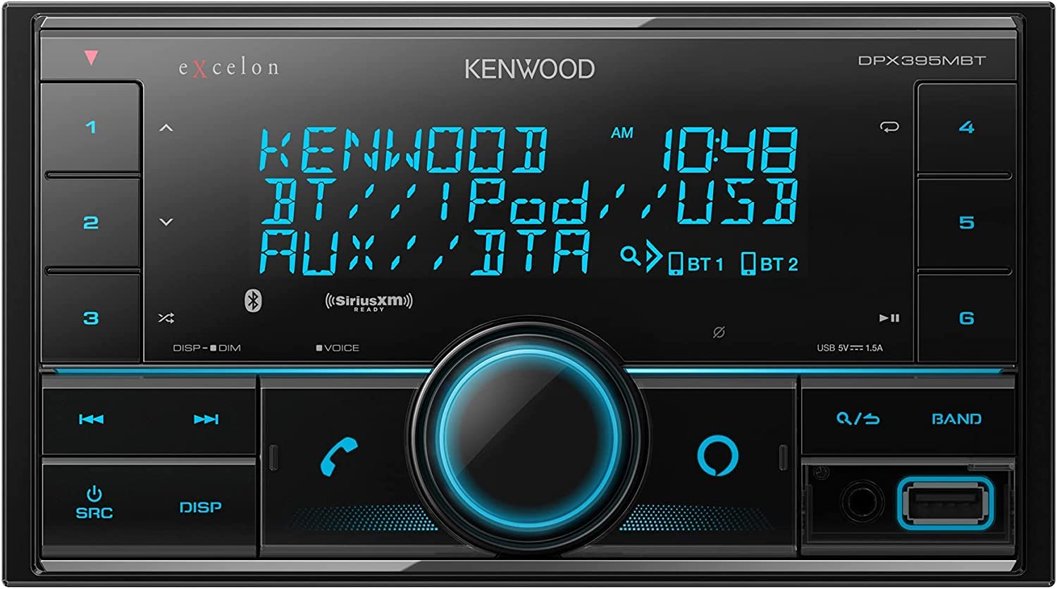 Amazon.com: KENWOOD DPX395MBT Double DIN in-Dash Digital Media