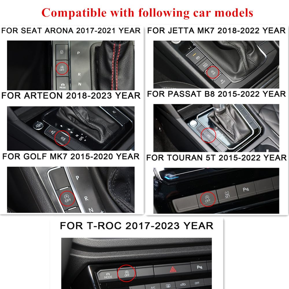 Auto Start Stop Wyłącz/Usuń/Eliminator/Canceller dla Arona/Arteon/Golf MK7 MK7.5/Jetta/Passa B8/T-Roc/Touran 5T/Leon MK3 (10 PINS)/Ibiza 6F MK (10 PINS) /Ateca (2016-2022) S