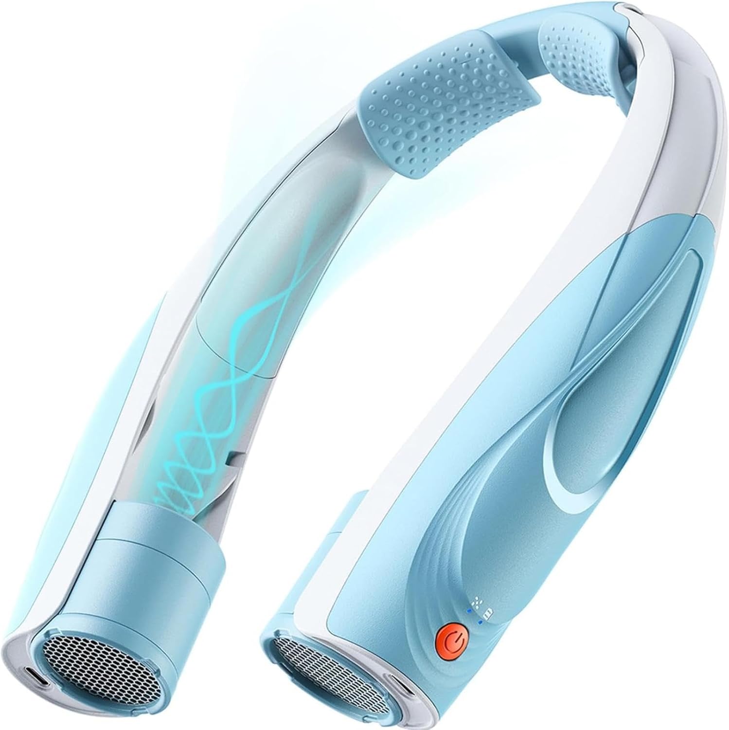 Portable Neck Fan - 6000mAh Rechargeable Personal Fan with 6 Speeds, 360° Cooling Surround Airflow, 20H Long Battery Life Hands-Free Wearable Fan for Outdoor Travel, Office, and Sports