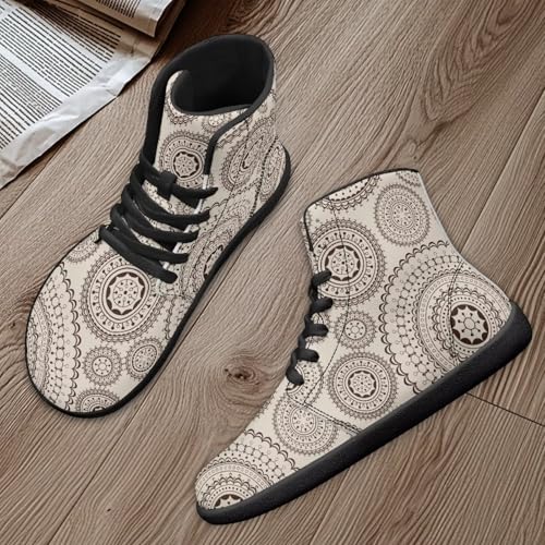 Image of Binienty Zero Drop Sole Barefoot Men's Women's PU Leather Flat Minimalist Barefoot Sneakers Athletic Shoes Waterproof